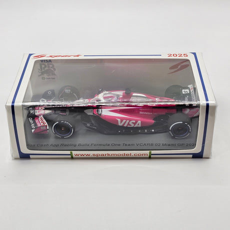 Spark Racing Bulls VCARB 02 #6 Isack Hadjar Miami F1 GP 2025 1/43 Scale S9628