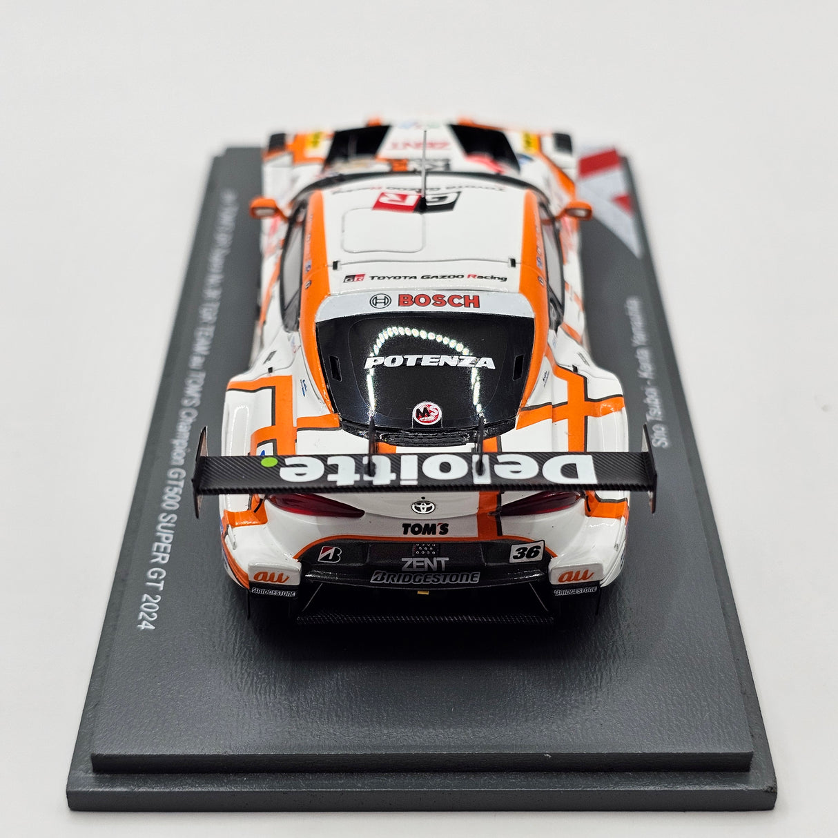 Spark Toyota au Tom's GR Supra #36 TGR GT500 2024 Super GT Champions 1/43 Scale
