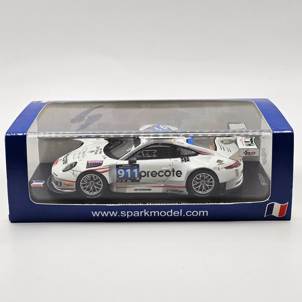 Spark Porsche 991 GT3R #911 Precote Herberth Winner 24Hrs Paul Ricard 2016 1/43 Scale