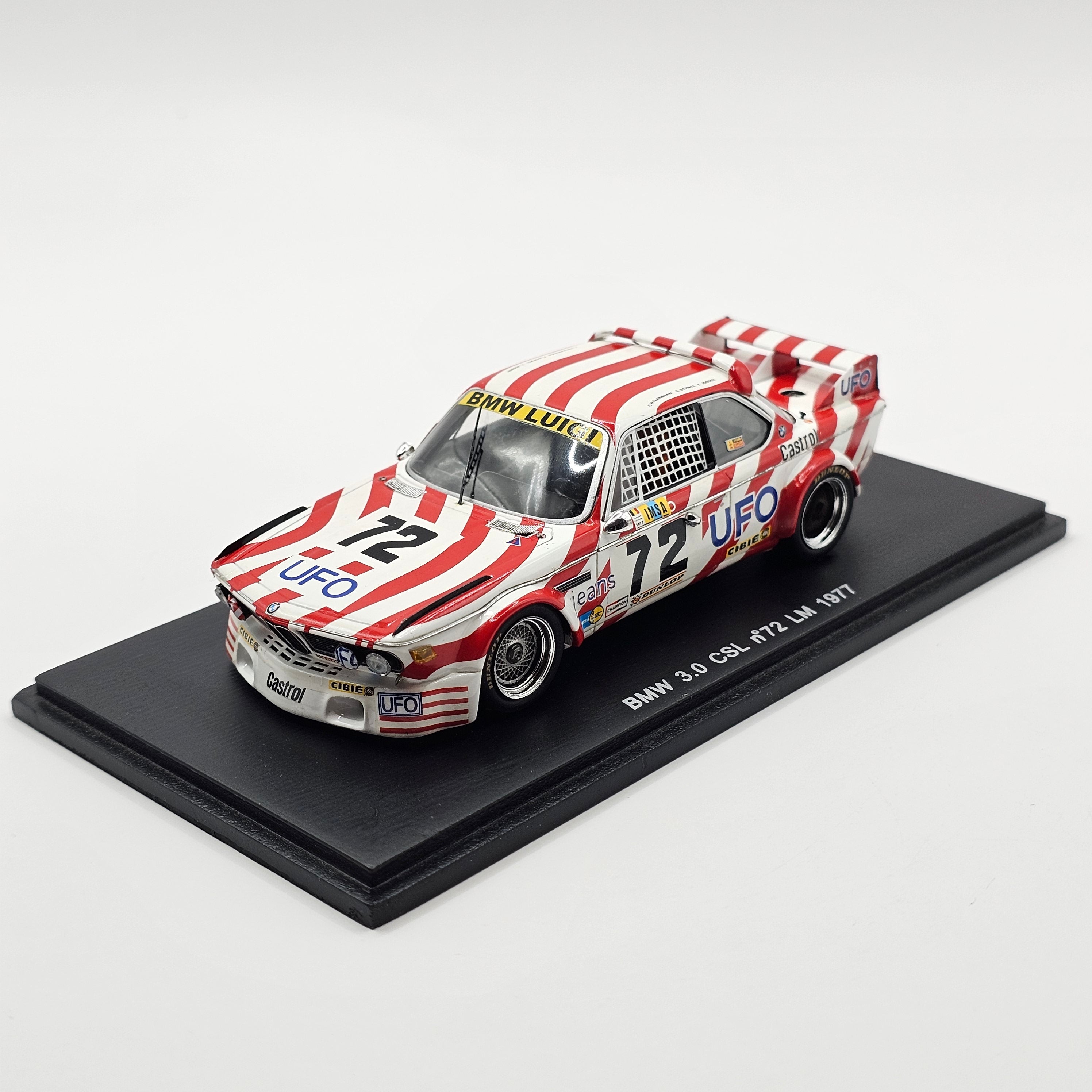 Spark BMW 3.0 CSL #72 Luigi Racing 24Hrs Le Mans 1977 1/43 Scale S1574