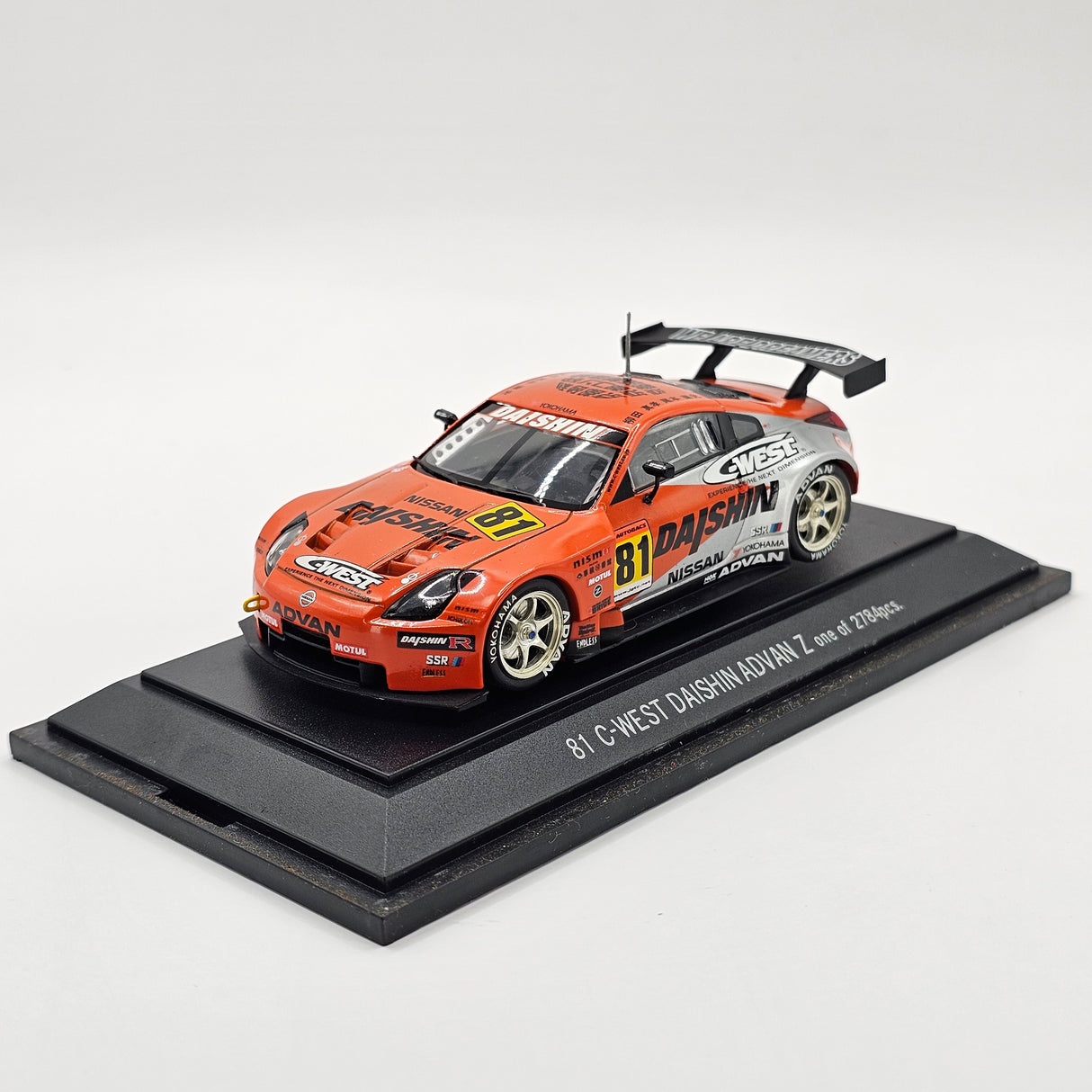 EBBRO Nissan Z #81 Team Daishin C-West Advan JGTC 2004 GT300 1/43 Scale