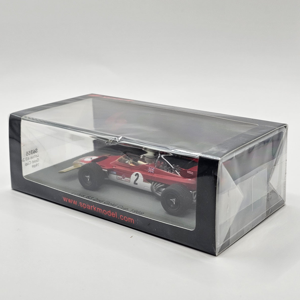 Spark Lotus 63 #2 Jochen Rindt 2nd Gold Cup 1969 1/43 Scale S6355
