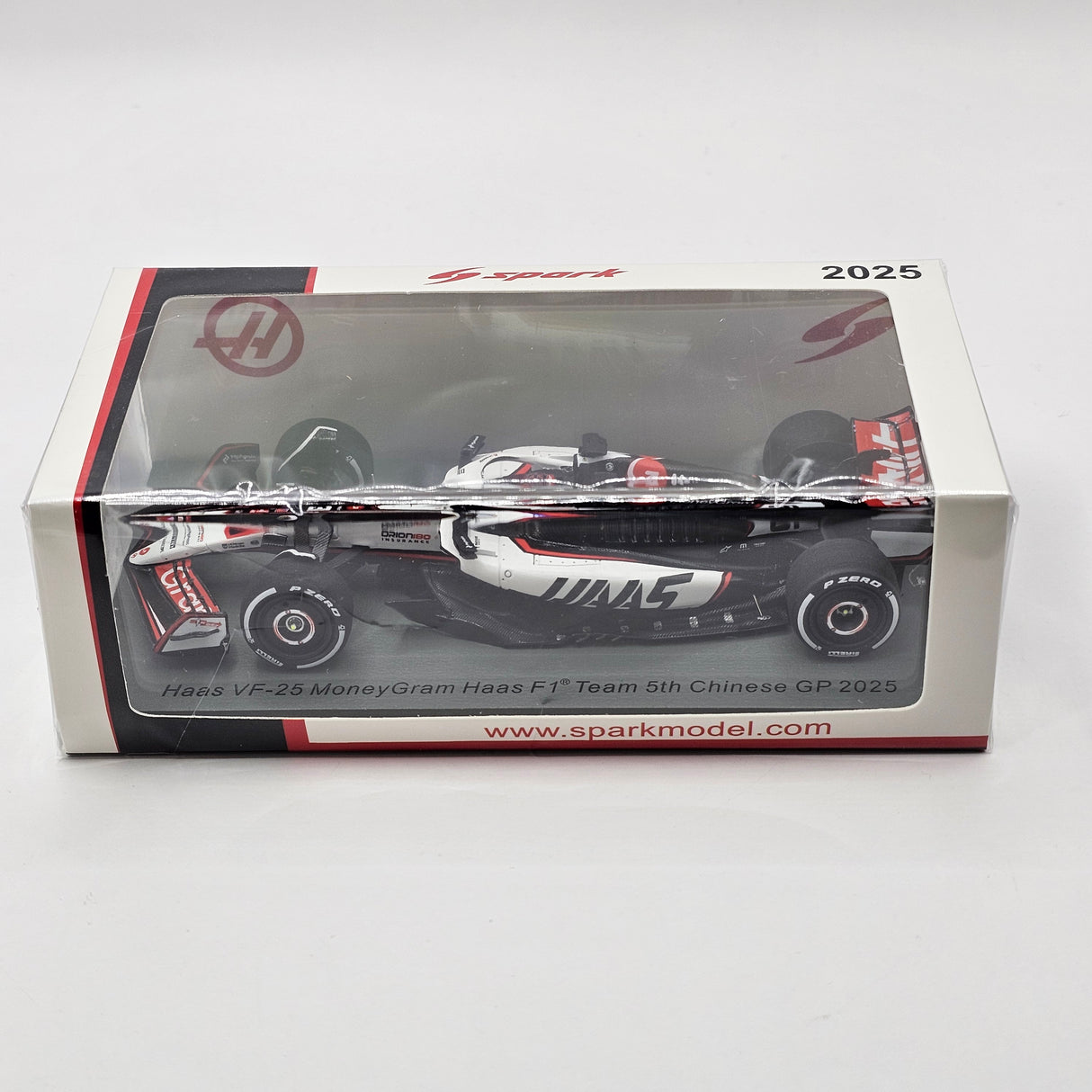 Spark Haas VF-25 #31 Esteban Ocon 5th Chinese GP 2025 1/43 Scale