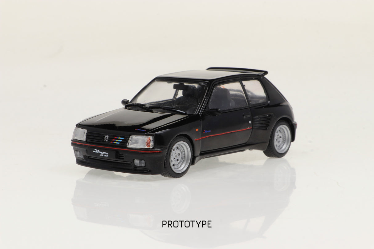 Solido Peugeot 205 GTI Dimma Body Kit 1989 Black 1/43 Scale